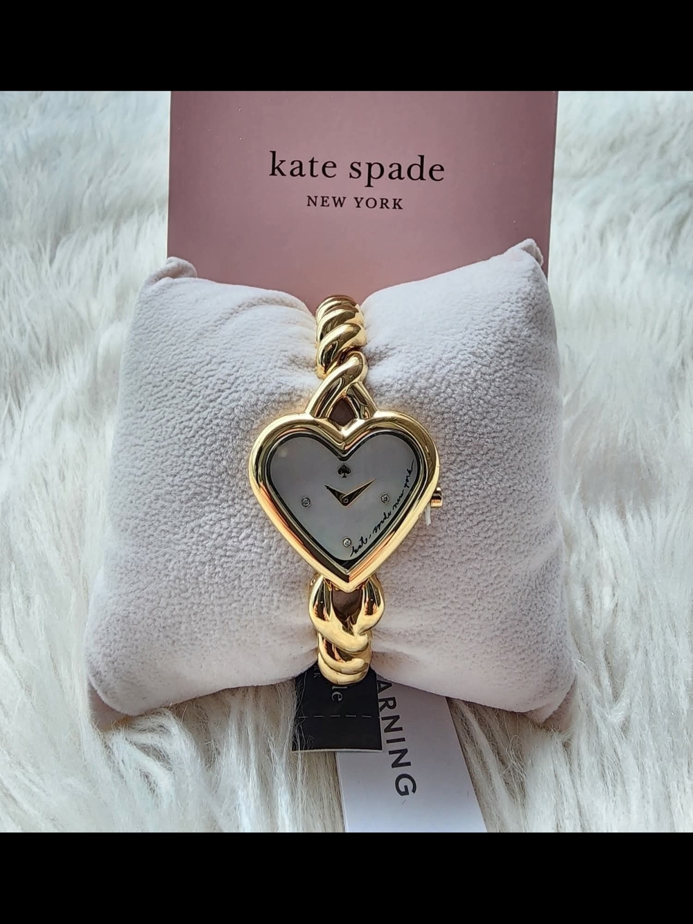 kate spade Heart Bracelet Watch in Gold Original Brand New